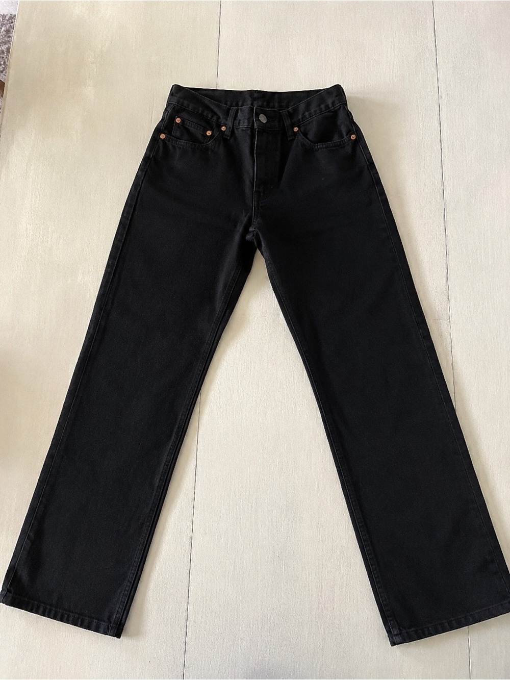 Levi’s 501 ’90s Black Jeans W27 L30 High Rise Straight Leg Denim